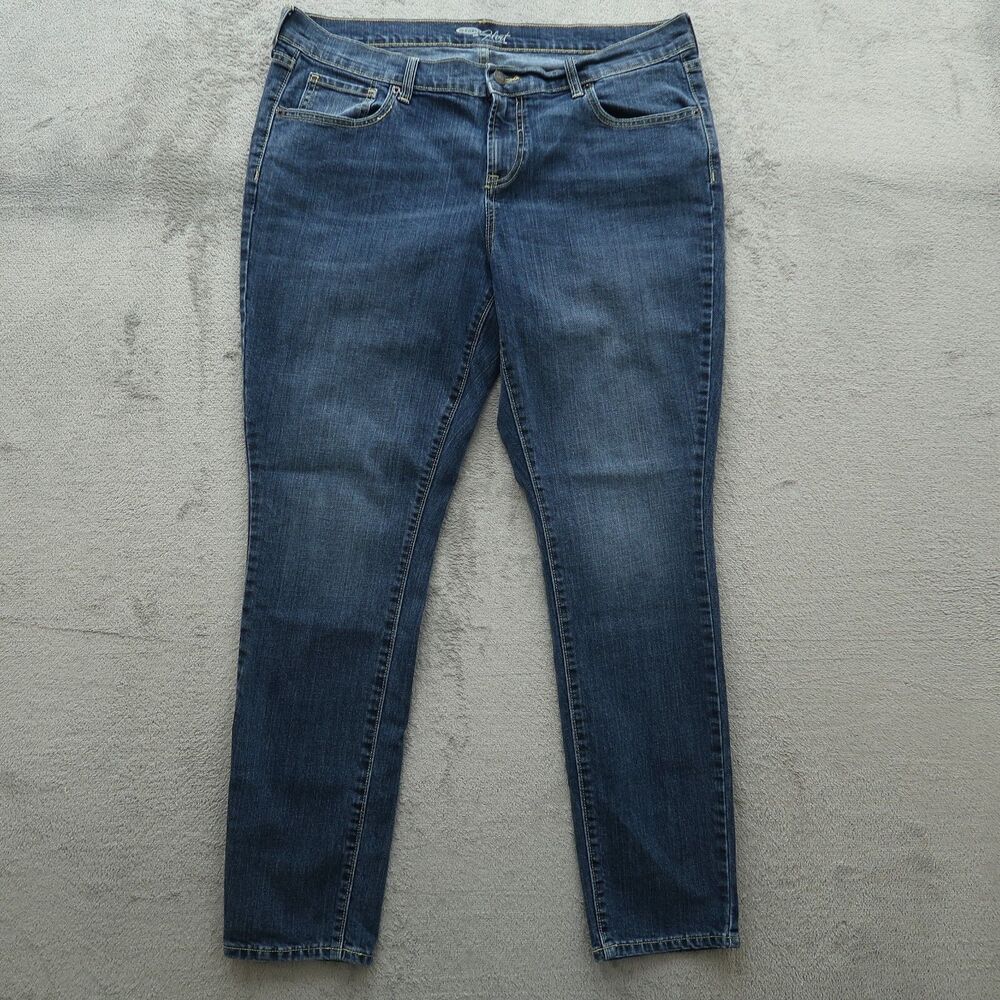 Old Navy Jeans Women's Size 16R Blue Mid-Rise The Flirt Skinny Denim 30" Inseam